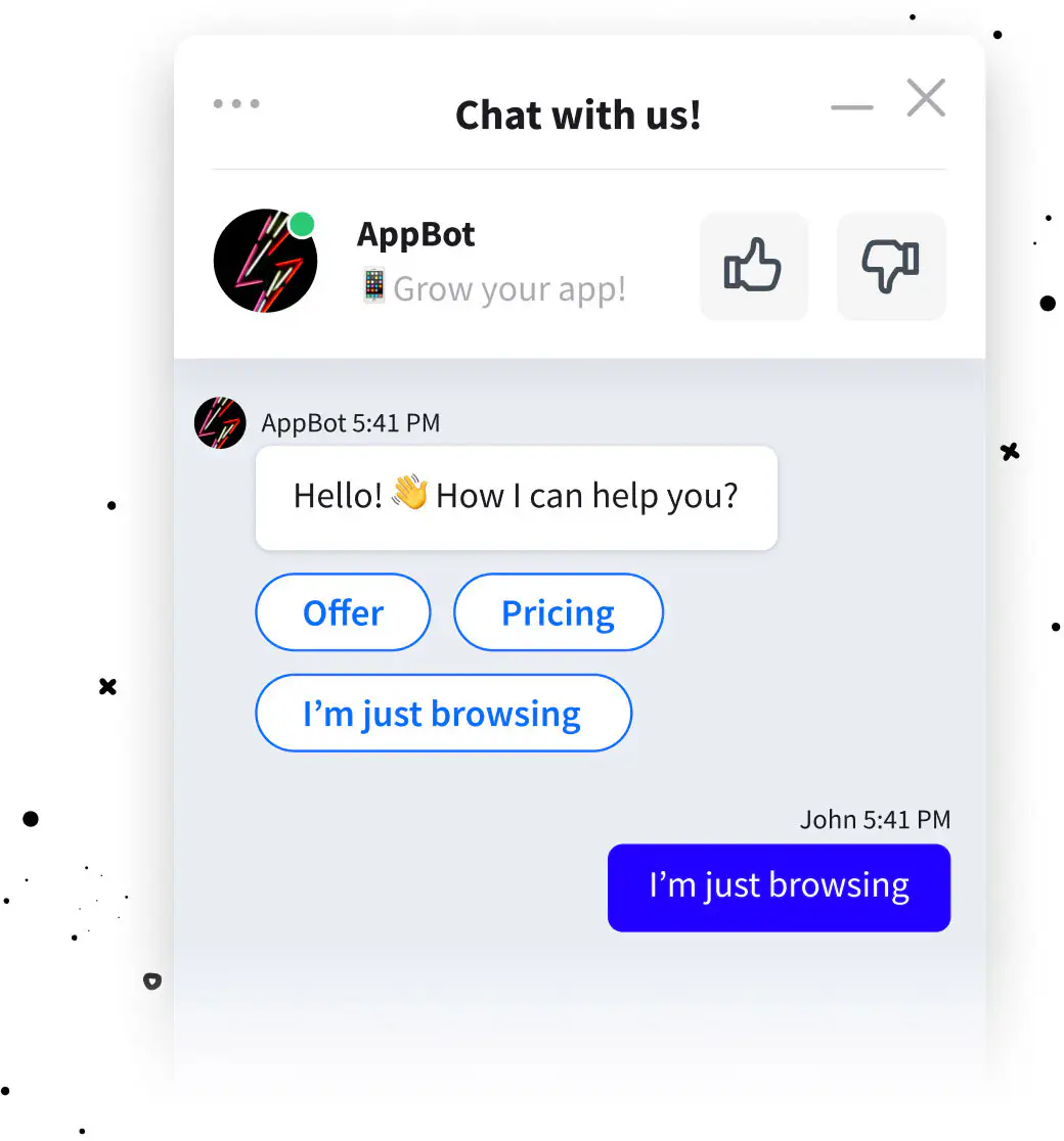 Welcome chat bot for LiveChat integration